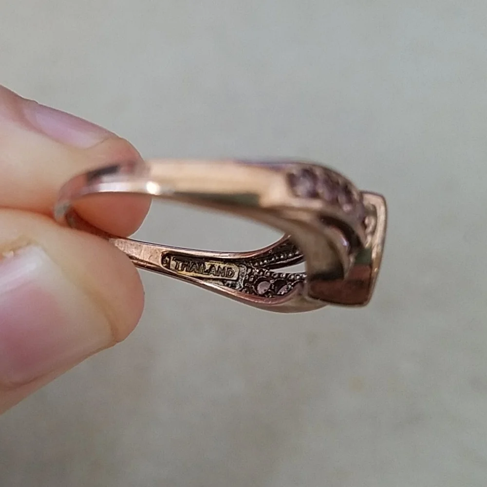 Sterling Silver and Red Stone Ring
